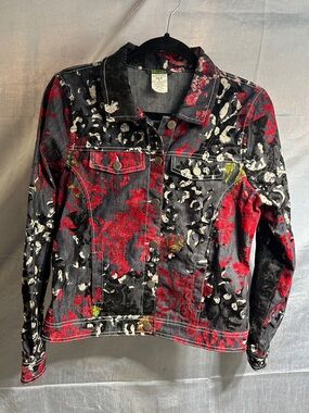 DOLCEZZA Casual Collared Denim Jacket Style 56210 Size Small